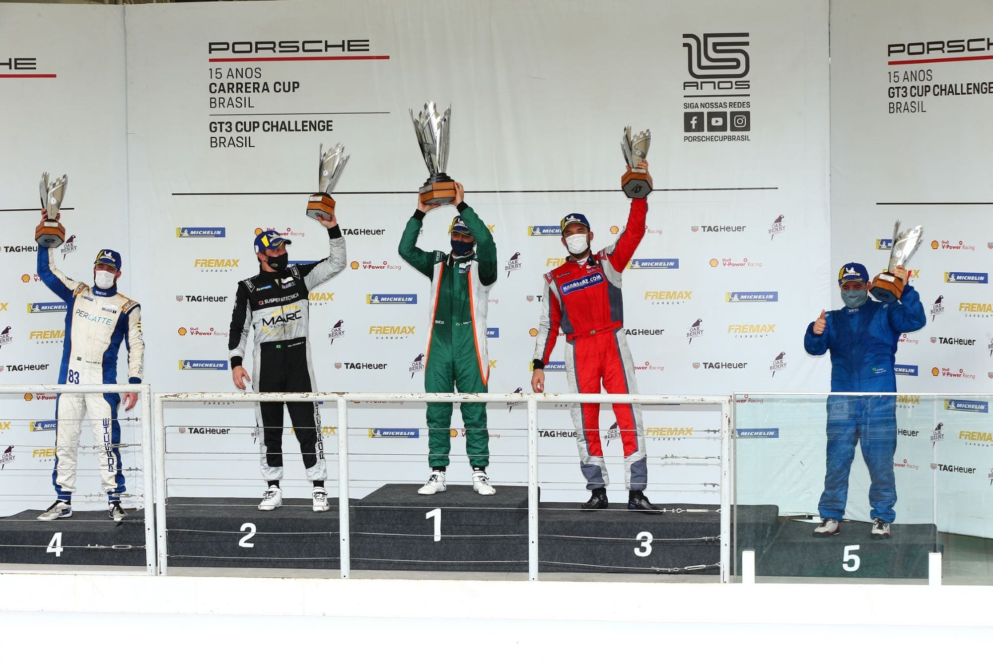 Pódio Porsche Cup Interlagos
