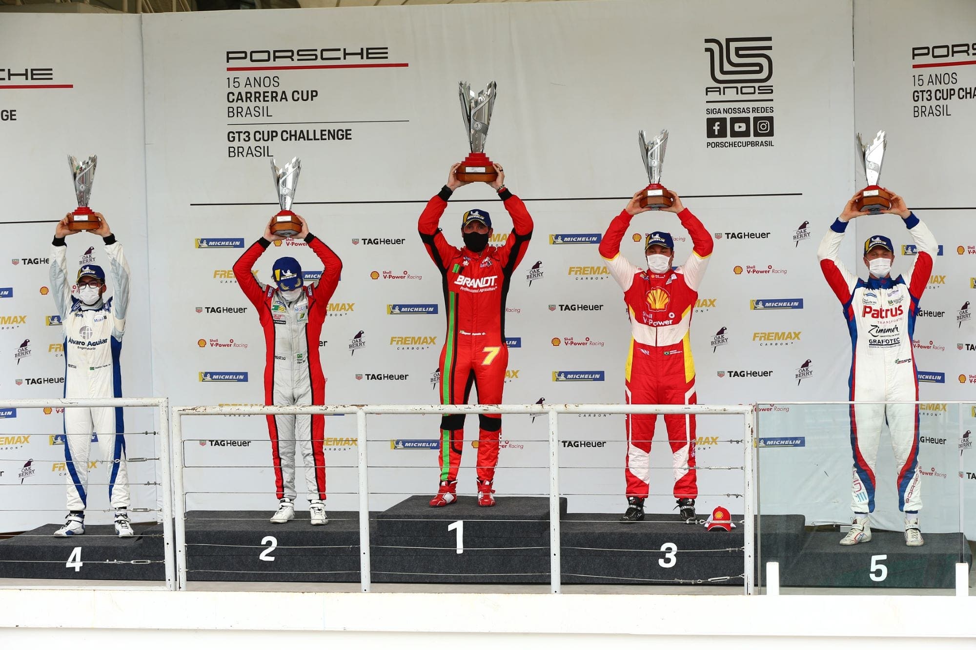 Pódio Porsche Cup Interlagos