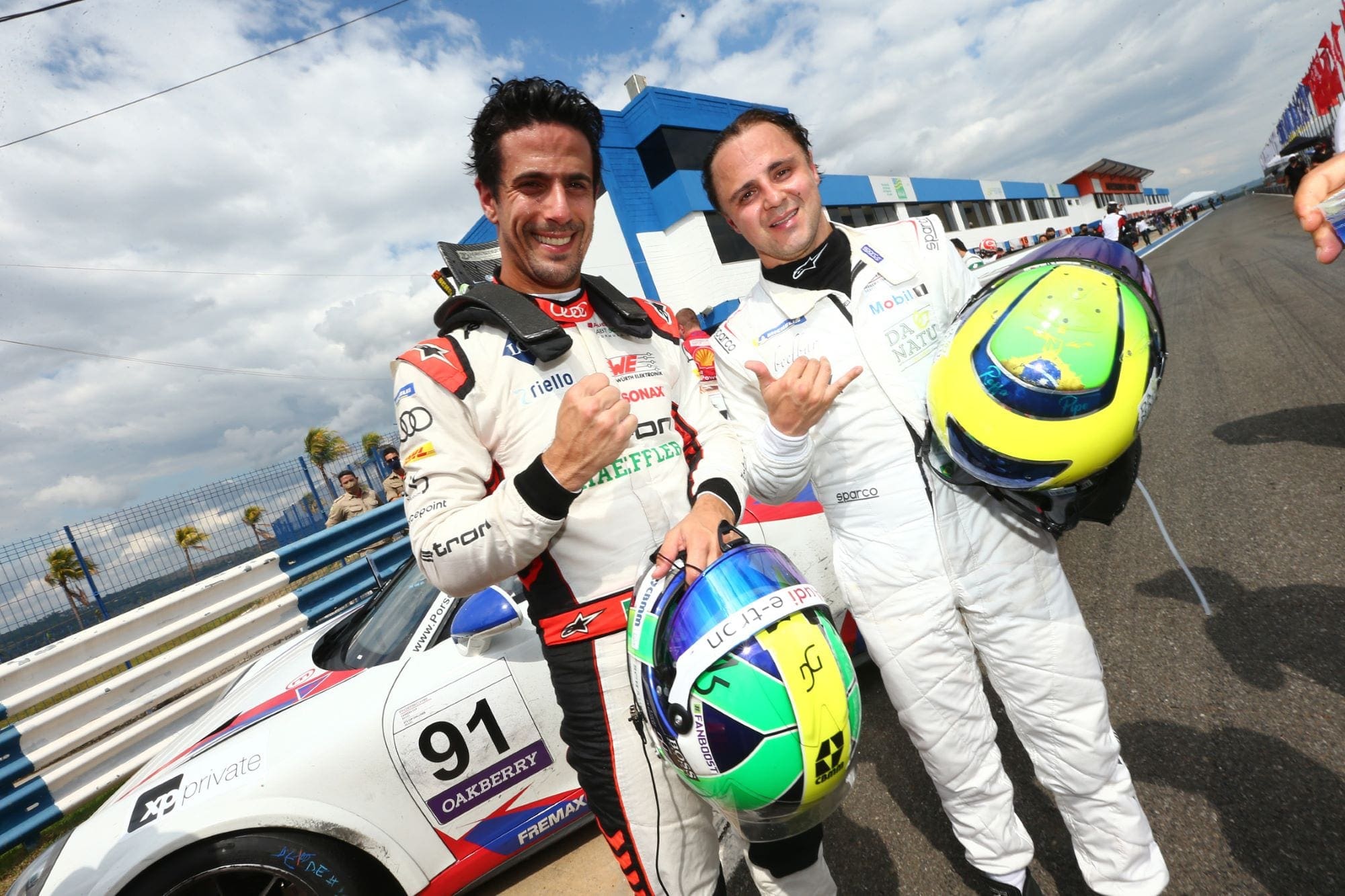 Felipe Massa e Lucas di Grassi (300 km de Goiânia - Porsche Cup Endurance Series)