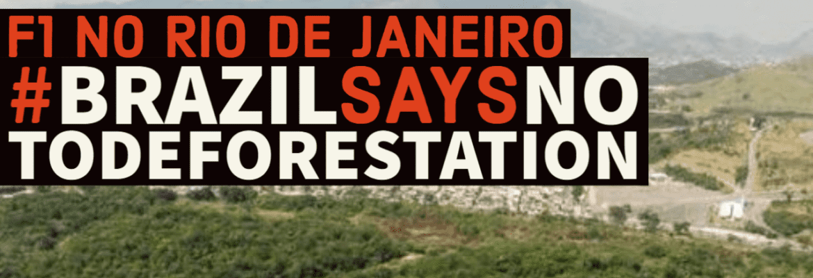 F1Mania.net Em Dia: #BrazilSaysNoToDeforestation: F1 no Rio de Janeiro
