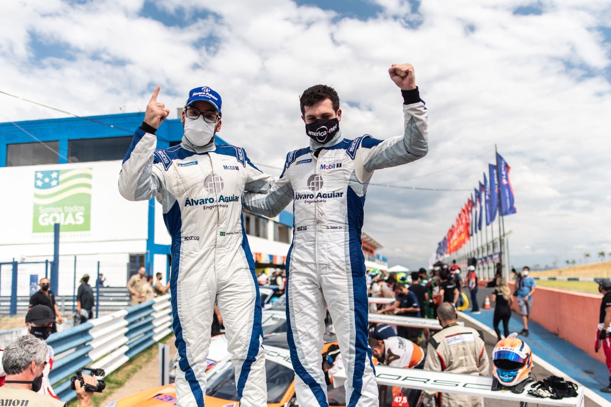 Pedro Aguiar e Guilherme Salas (300 km de Goiânia - Porsche Cup Endurance Series)