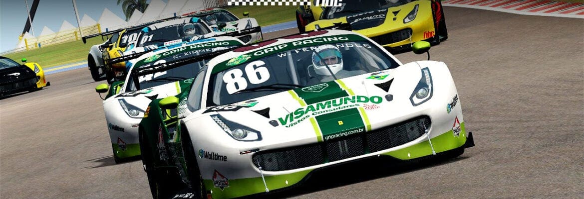 Ferrari Challenge: Rodrigo de Sousa (Grip) vence corrida sem abandonos em Goiânia
