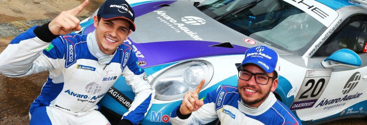 Guilherme Salas e Pedro Aguiar garantem a pole para os 300km de Goiânia da Porsche Cup Endurance Series