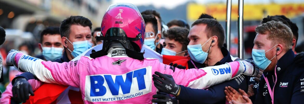 Stroll comemorou muito no rádio da equipe