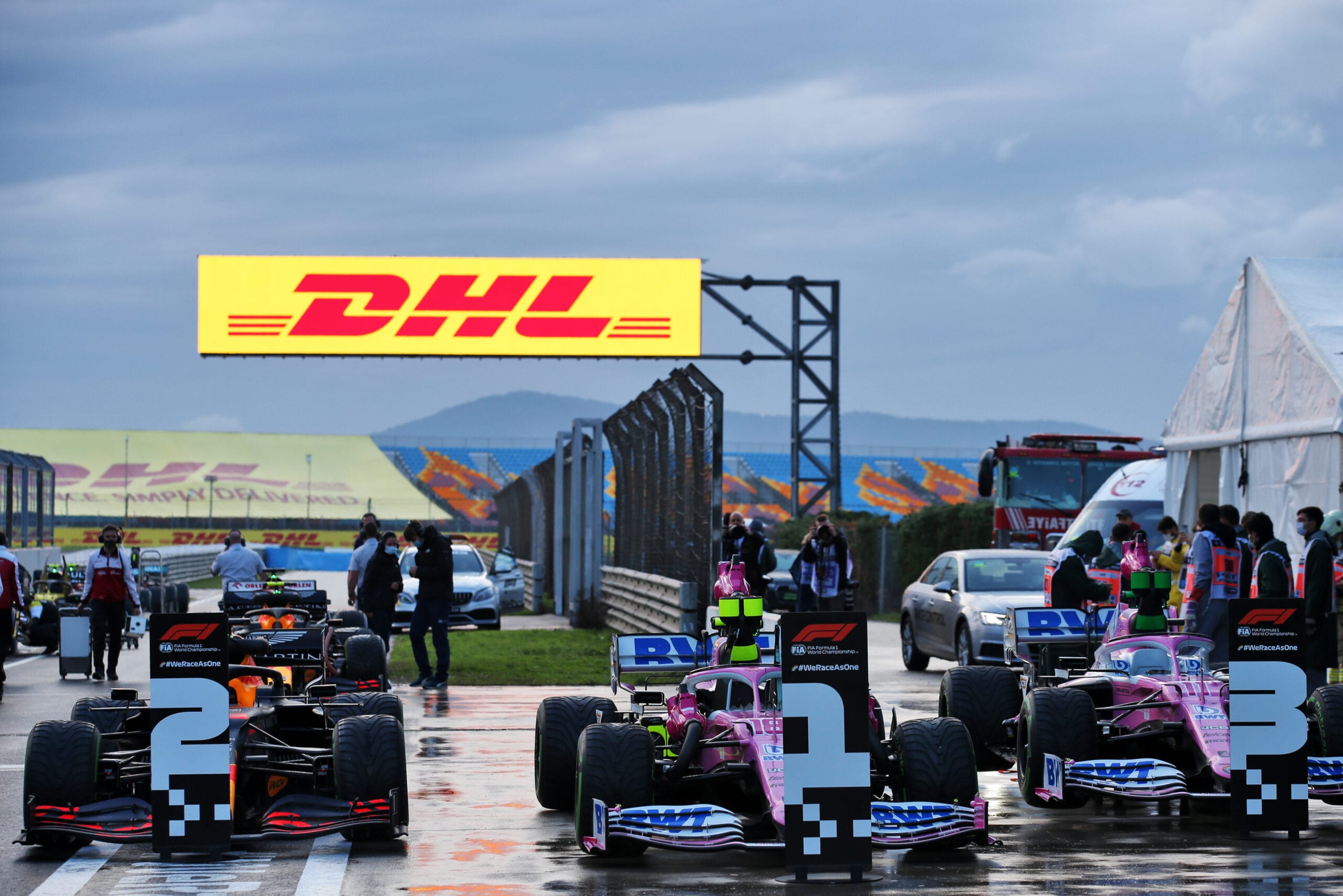 Galeria: confira as imagens da qualificação para o GP da Turquia de F1 Perez, Stroll e Verstappen - Pole - GP da Turquia F1 2020