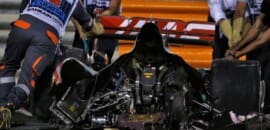 Haas confirma modificações no carro após grave acidente de Grosjean