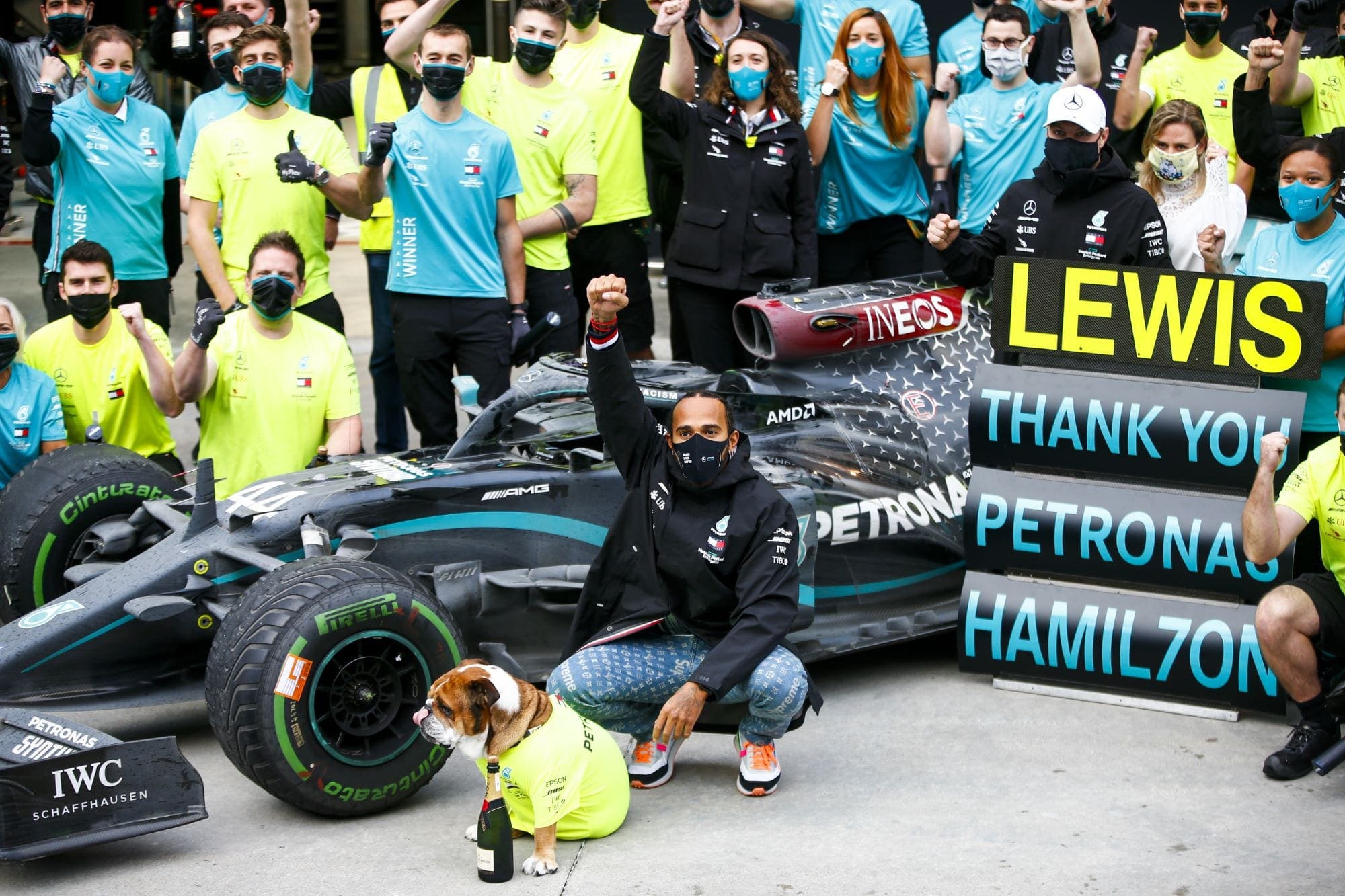 Lewis Hamilton (Mercedes) GP da Turquia F1 2020 - Campeão