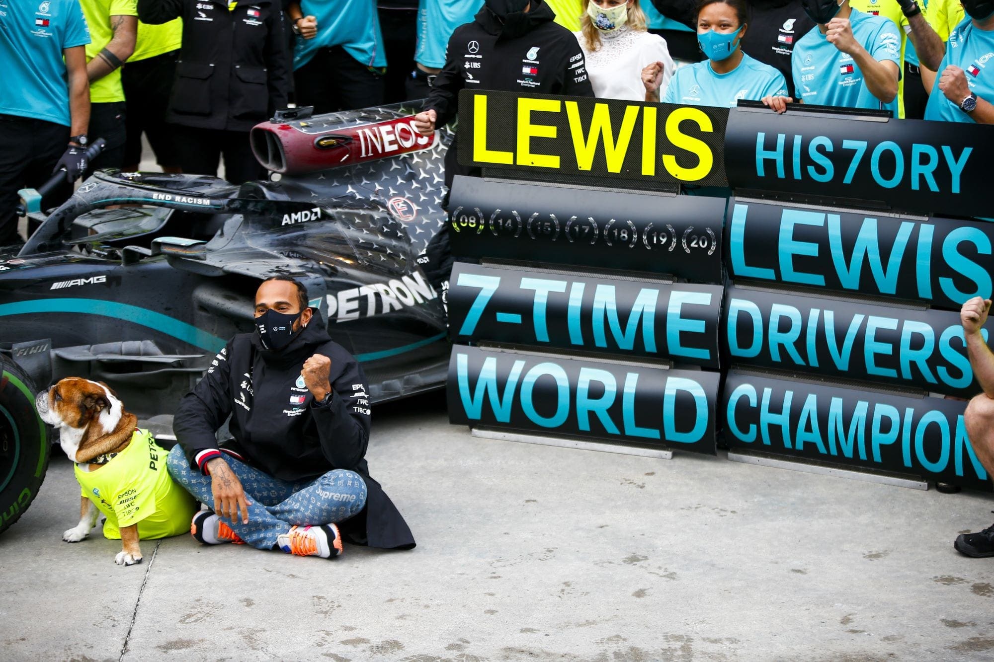 Lewis Hamilton (Mercedes) GP da Turquia F1 2020 - Campeão