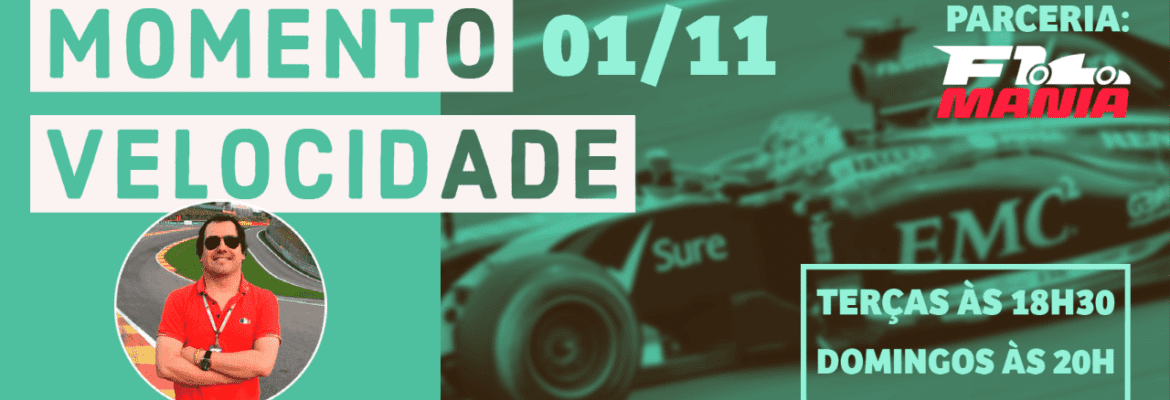 Assista ao Momento Velocidade deste domingo (01/11/2020)