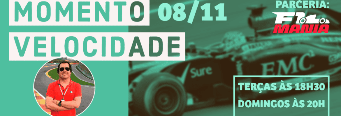 Assista ao Momento Velocidade deste domingo (08/11/2020)