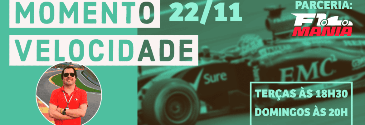 Assista ao Momento Velocidade deste domingo (22/11/2020)