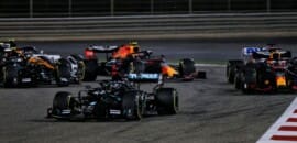 GP do Bahrein de F1: Hamilton vence corrida marcada pela explosão do carro de Grosjean
