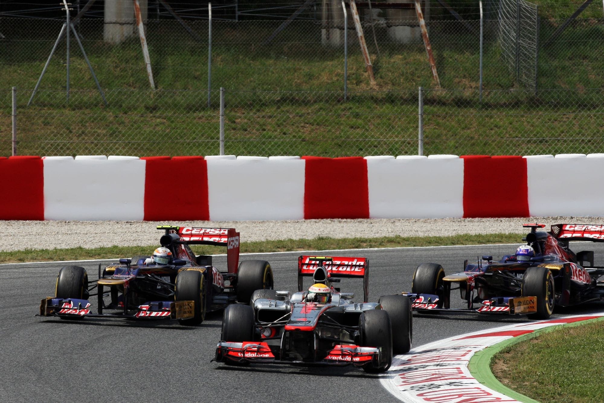 Hamilton, Ricciardo e Vergne - GP da Espanha F1 2012