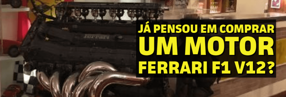 Em Dia: Já pensou em comprar um motor Ferrari F1 V12?