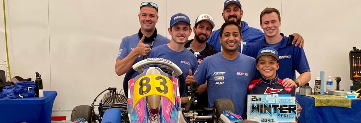 Kart: Augustus Toniolo começa temporada 2021 com segundo lugar no SKUSA
