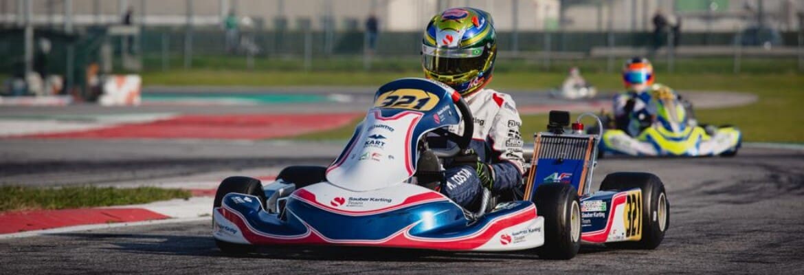 Miguel Costa representa Sauber Karting Team no WSK em Adria