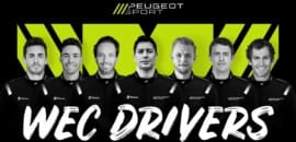 Peugeot anuncia sua linha de pilotos para a temporada da WEC