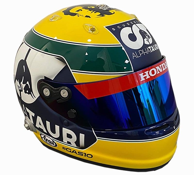 Pierre Gasly lança edição especial de capacete em homenagem a Ayrton Senna Pierre Gasly lança edição especial de capacete em homenagem a Ayrton Senna