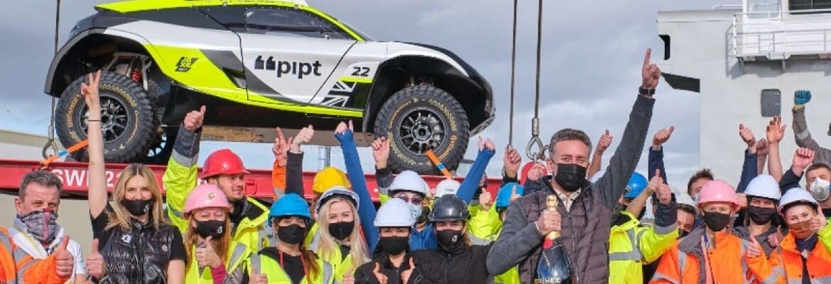 ‘Navio paddock’ da Extreme E zarpa de Liverpool com destino a Arábia Saudita