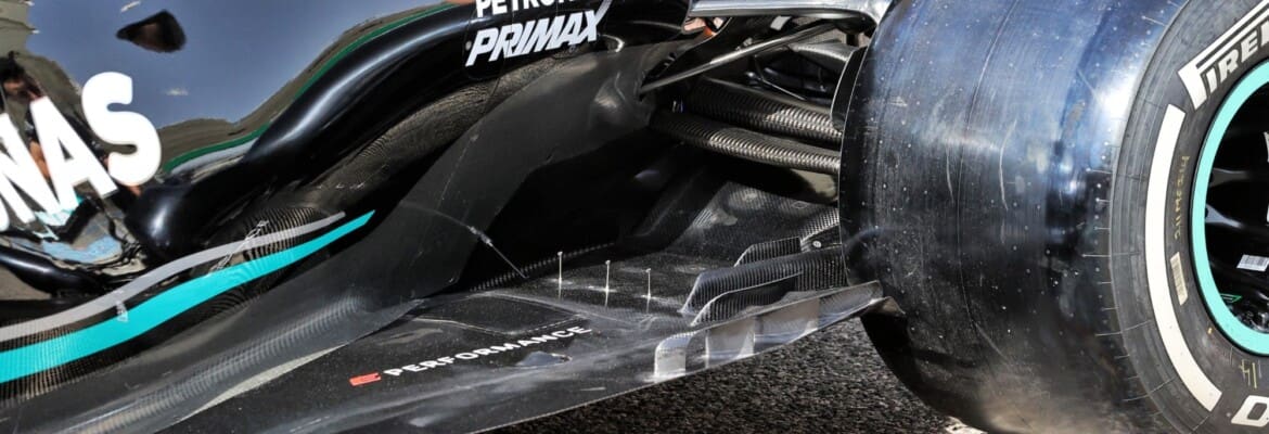 Agora podem ser feitas comparações entre os assoalhos dos carros 2021 da F1