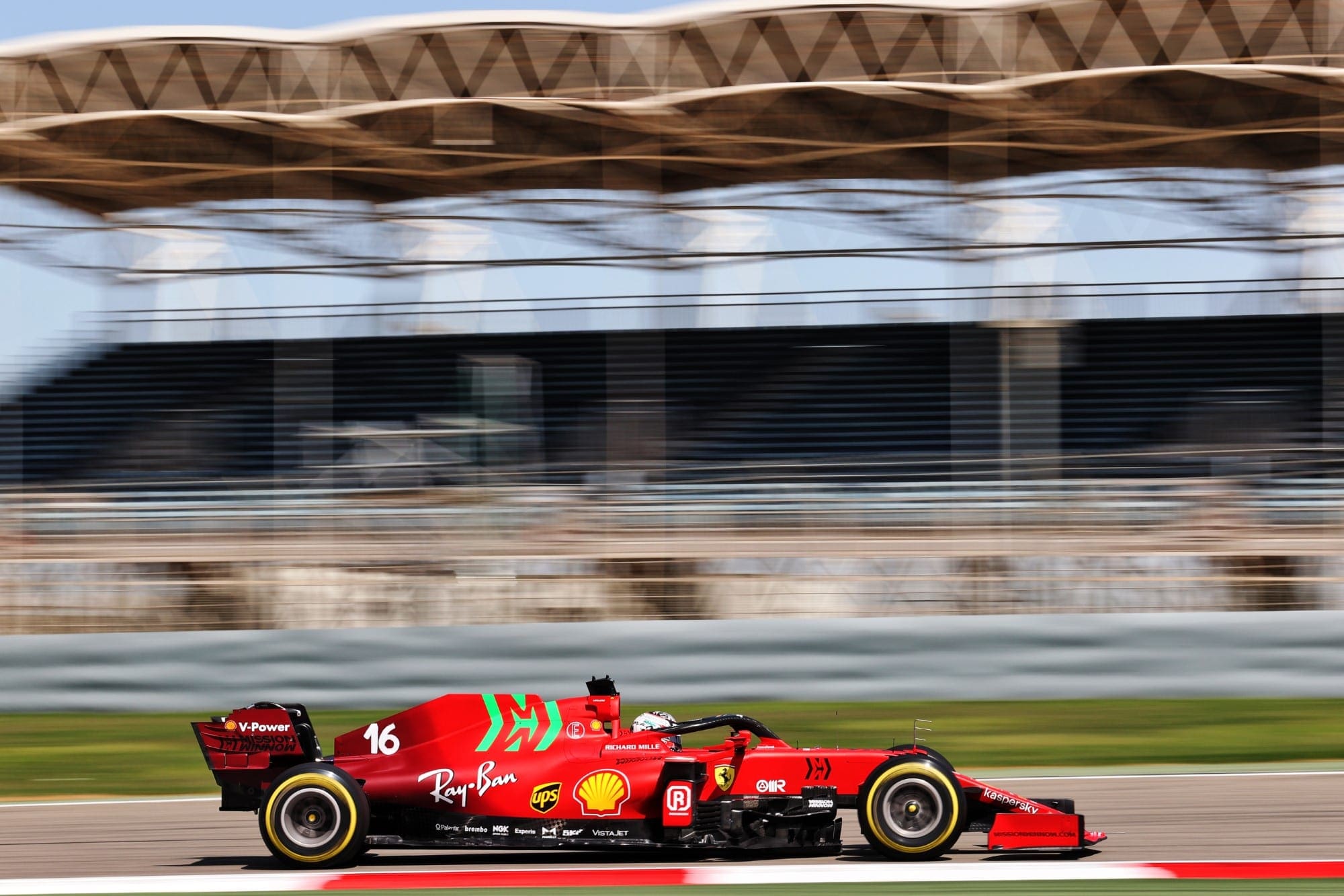 Confira as imagens do último dia de testes da F1 no Bahrein Charles Leclerc (Ferrari) F1 2021 Bahrein