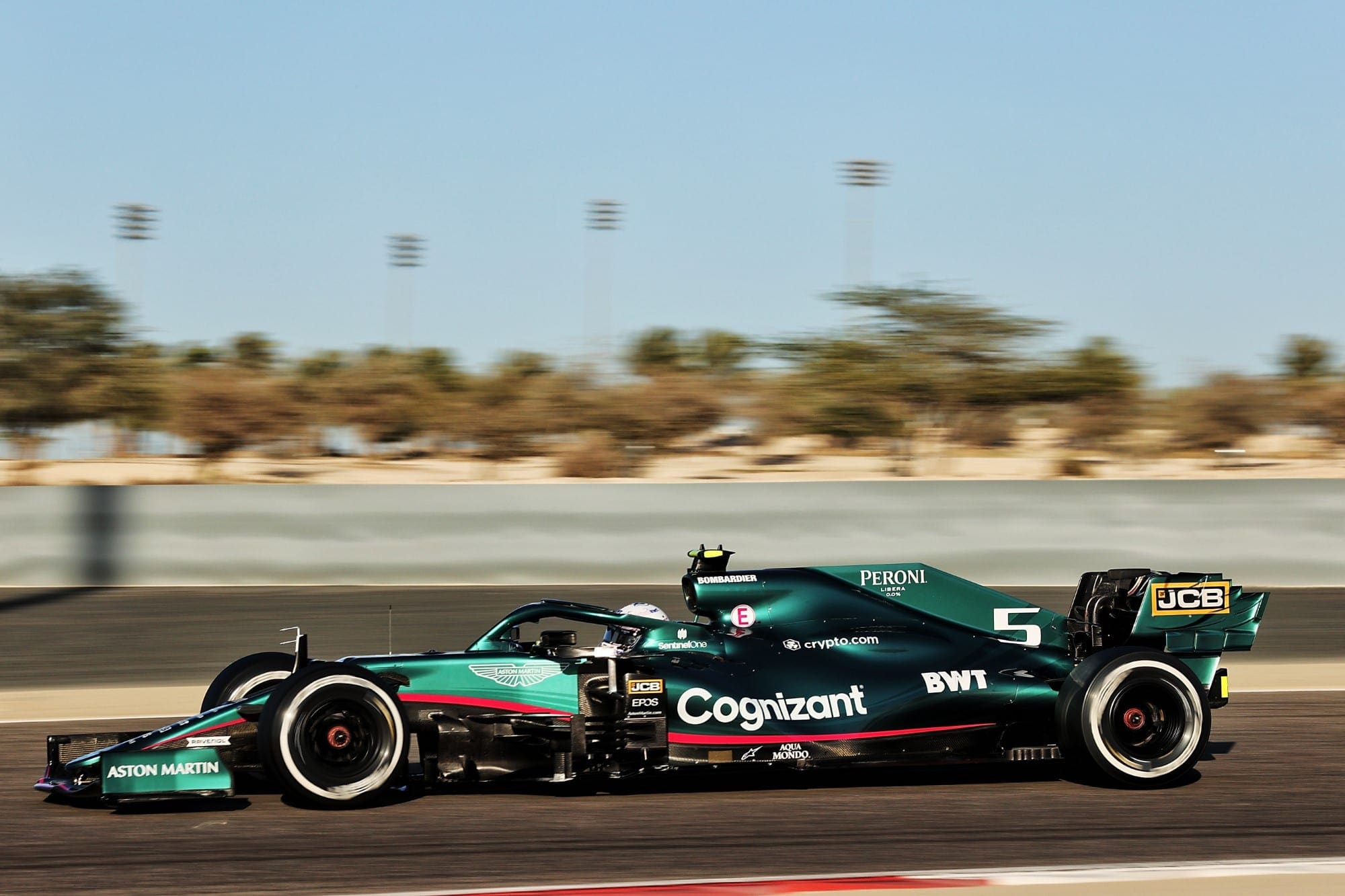 Confira as imagens do último dia de testes da F1 no Bahrein Sebastian Vettel (Aston Martin) F1 2021 Bahrein