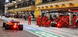 Equipes da F1 deixam portas das garagens fechadas no Bahrein devido ao forte vento