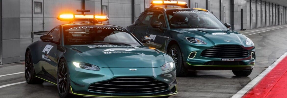 Aston Martin exibe novos Safety Car e Medical Car da F1