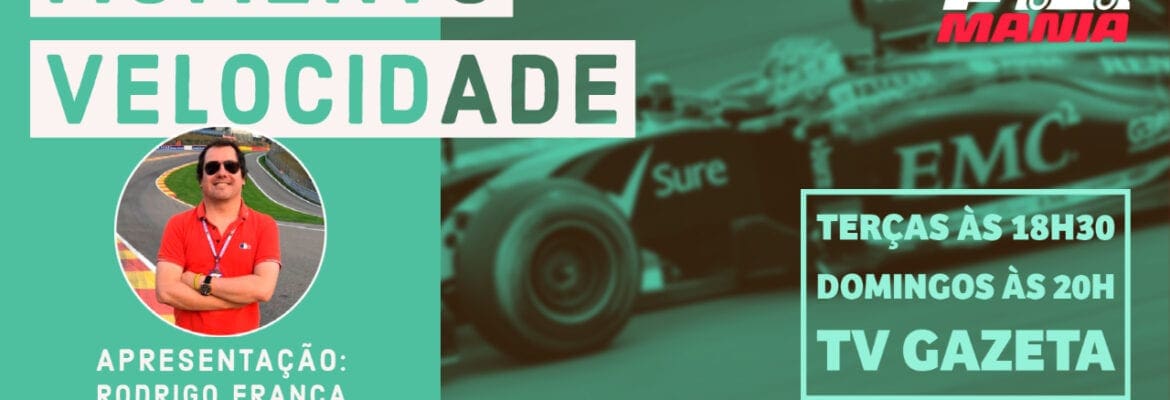 Assista ao Momento Velocidade deste domingo, 14 de março