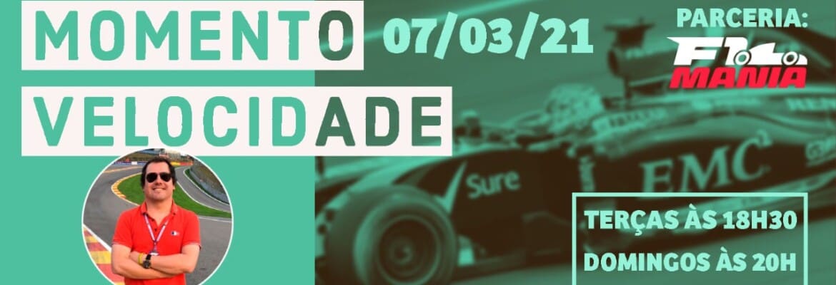 Assista ao Momento Velocidade deste domingo, 7 de março