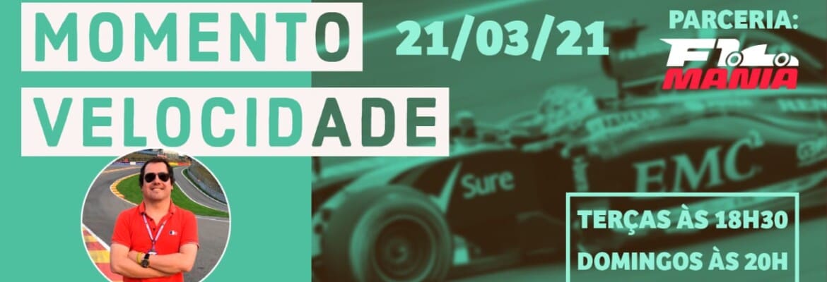 Assista ao Momento Velocidade deste domingo, 21 de março