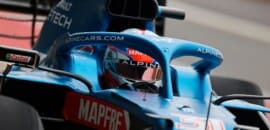 F1: Alpine A521 na pista com Esteban Ocon, veja as fotos
