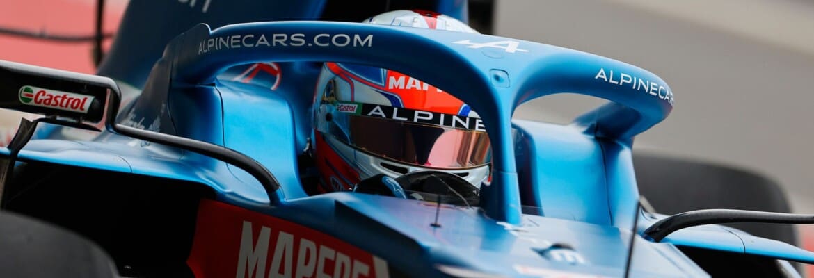 F1: Alpine A521 na pista com Esteban Ocon, veja as fotos