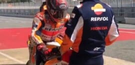 Vídeo: Márquez treina pela primeira vez com moto em pista desde acidente