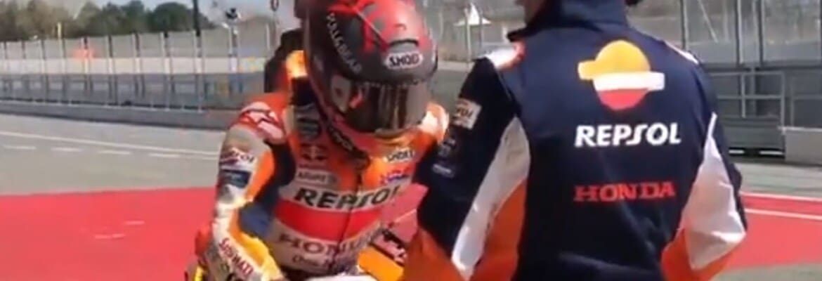 Vídeo: Márquez treina pela primeira vez com moto em pista desde acidente