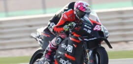 Espargaró coloca Aprilia na frente em 1º dia de testes oficiais da MotoGP no Catar