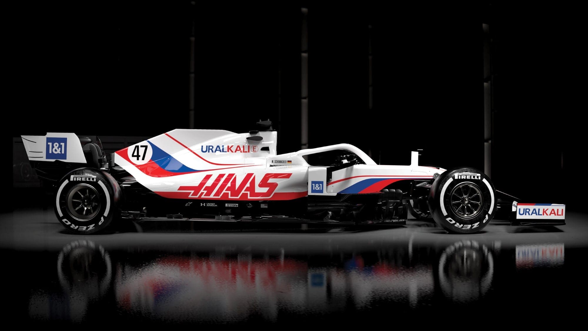 F1 Haas revela VF21 com patrocínio de Mazepin e cores da Rússia