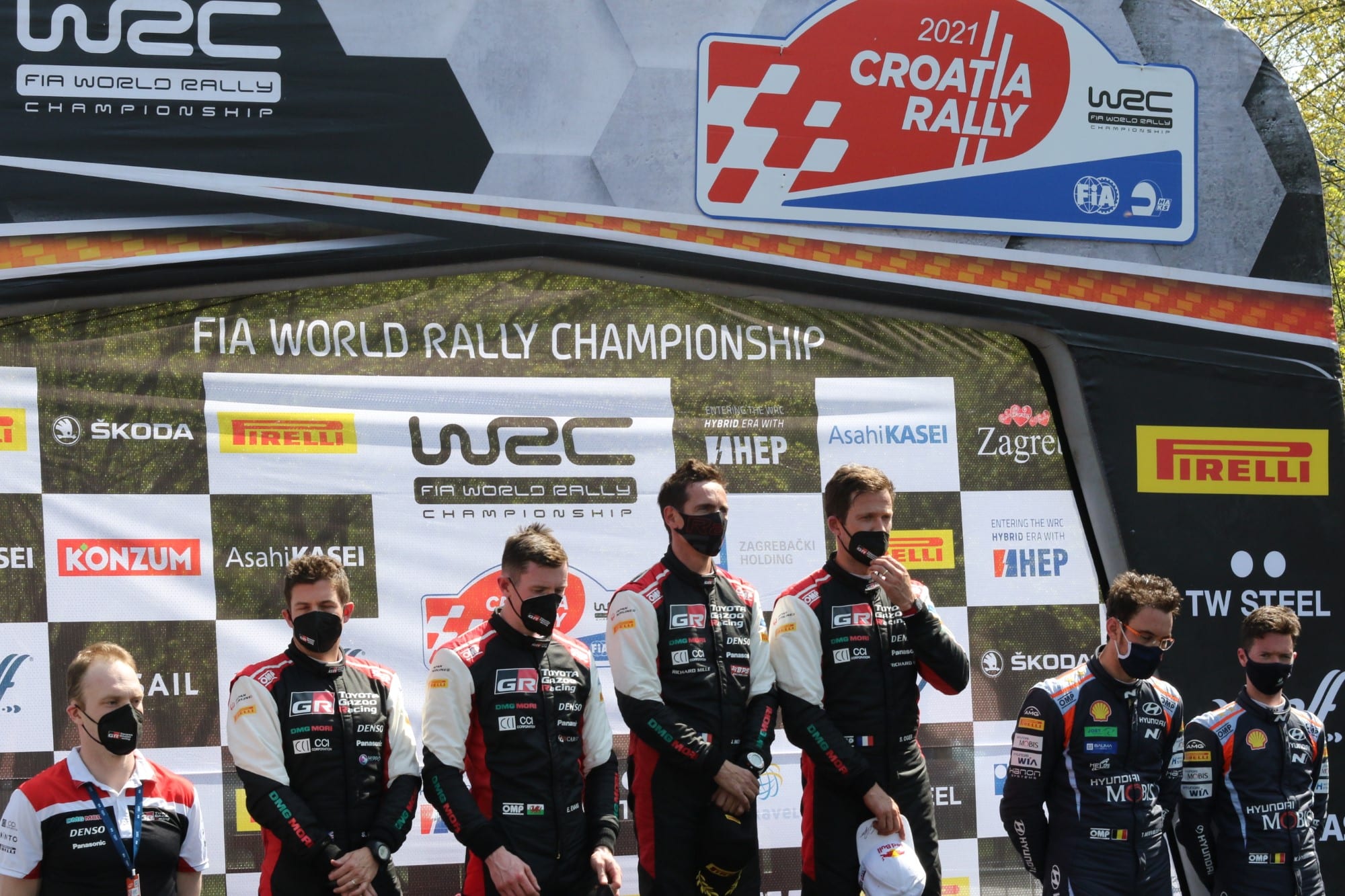 Galeria: confira as imagens do mundial de rally na Croácia WRC Rally Croácia 2021