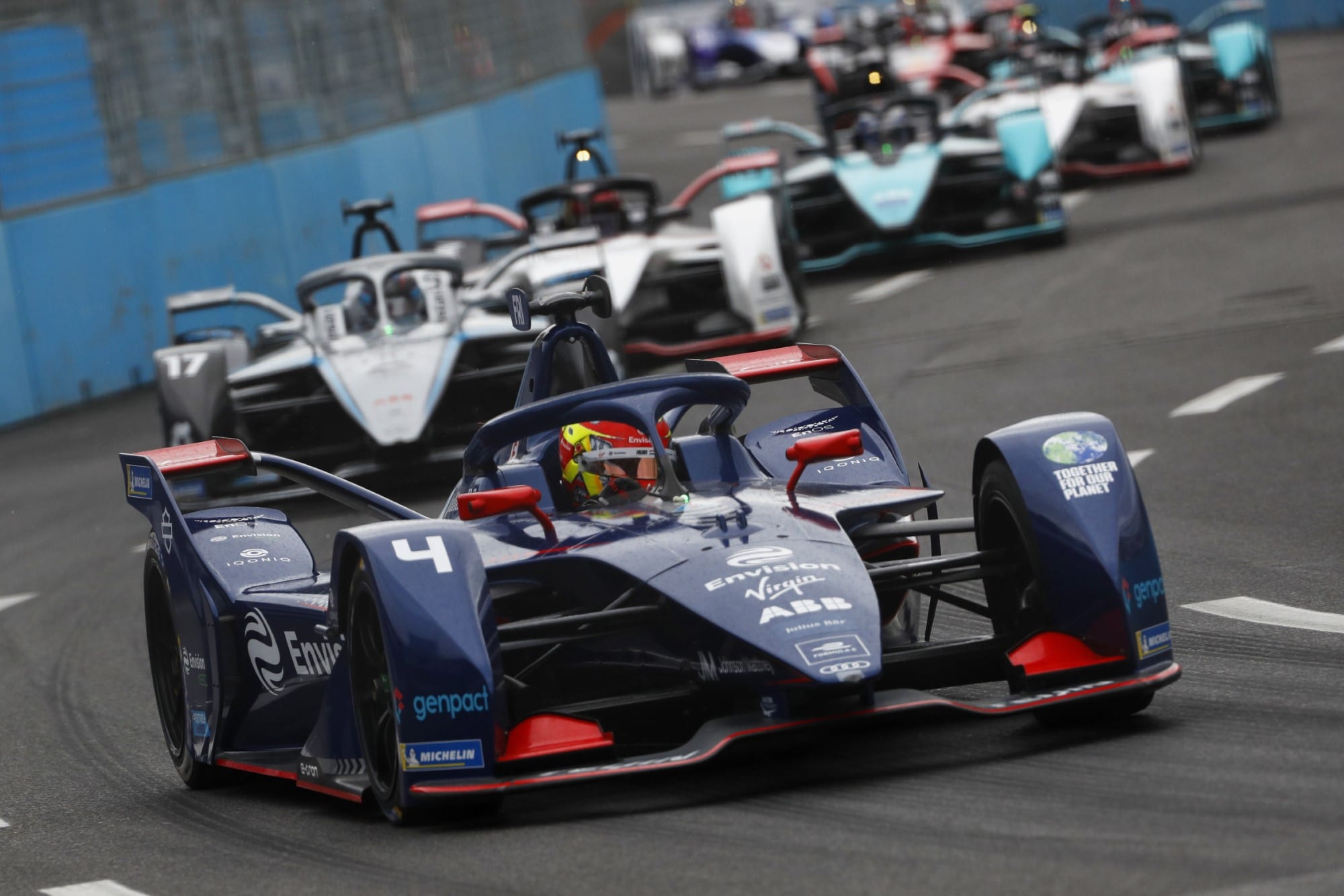 Galeria: veja as imagens deste sábado da Fórmula E em Roma Robin Frijns (Virgin) e Nyck de Vries (Mercedes) - ePrix de Roma - Fórmula E 2021