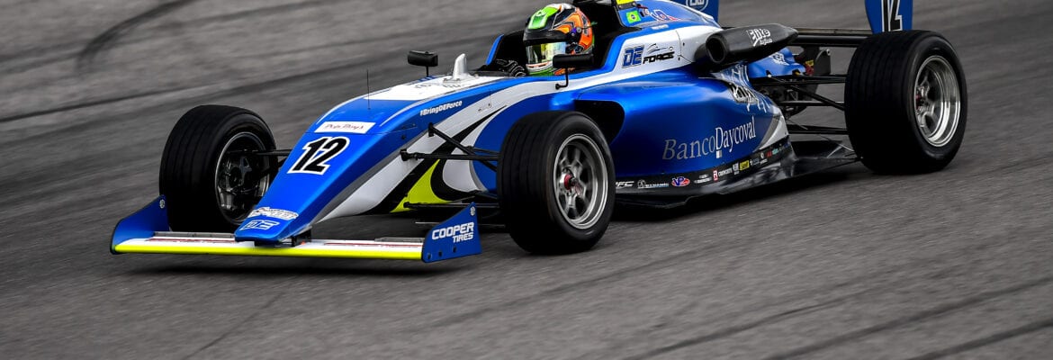 Em Barber, Kiko Porto fica a menos de 0s01 da pole USF2000 e larga em terceiro