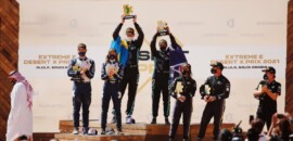 Equipe de Nico Rosberg vence a primeira etapa da Extreme E na Arábia Saudita