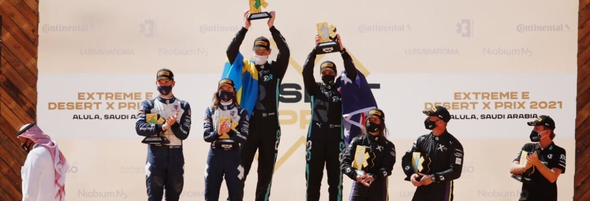 Equipe de Nico Rosberg vence a primeira etapa da Extreme E na Arábia Saudita