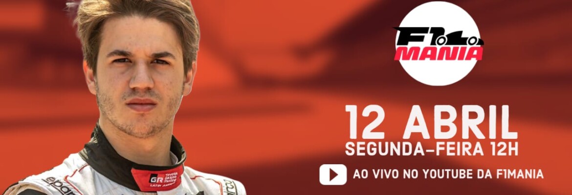F1Mania.net recebe o piloto Dudu Barrichello nesta segunda-feira em live no YouTube