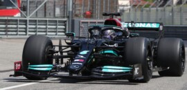 Em Ímola, Hamilton testa pela primeira vez os pneus de 18 polegadas da F1 2022