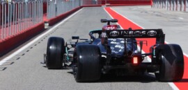 Galeria: imagens do teste de Hamilton com os pneus 18 polegadas da F1 2022