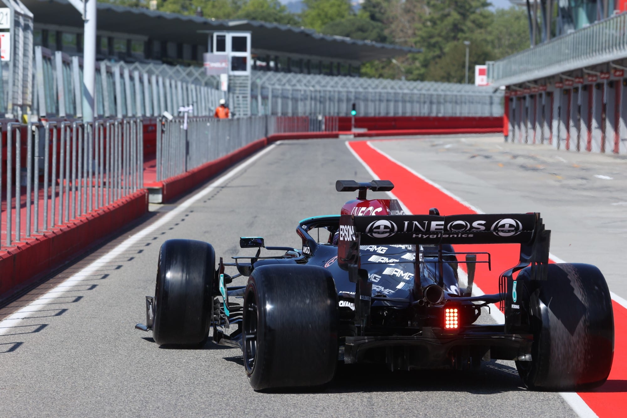 Lewis Hamilton - teste dos pneus Pirelli de 2022 - Ímola