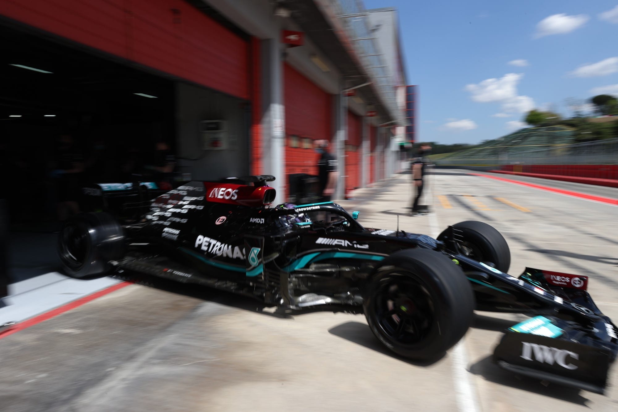 Lewis Hamilton - teste dos pneus Pirelli de 2022 - Ímola