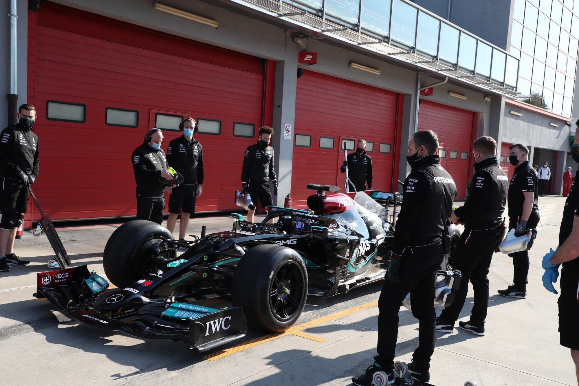Lewis Hamilton - teste dos pneus Pirelli de 2022 - Ímola