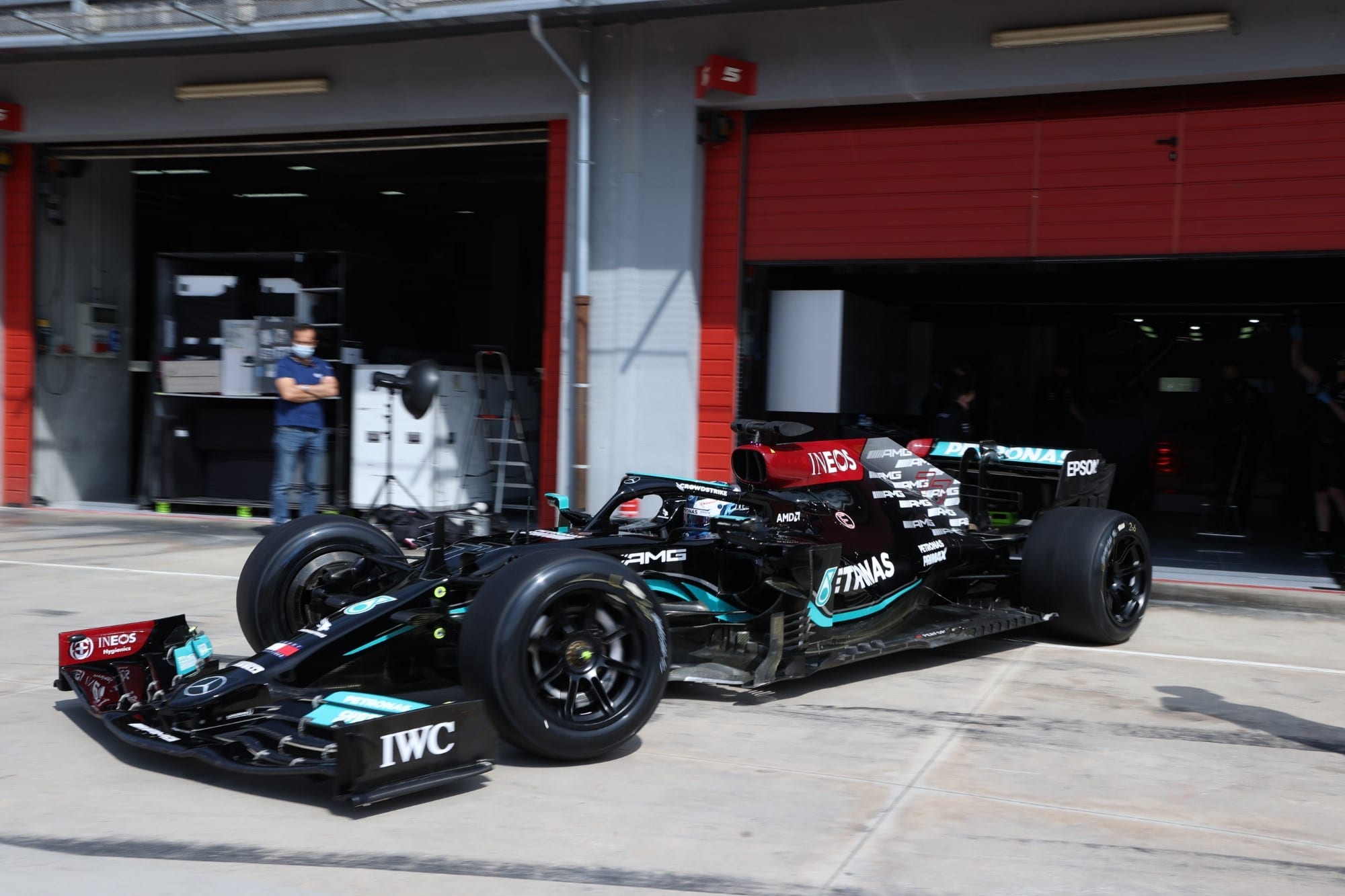 Galeria: imagens do teste de Bottas com os pneus protótipos da F1 2022 Valtteri Bottas - teste dos pneus Pirelli de 2022 - Ímola