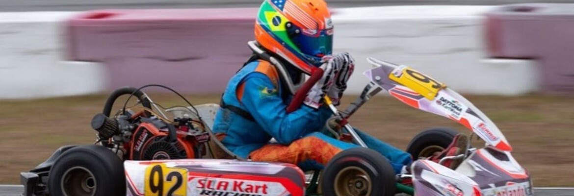 Kart: Enzo Vidmontiene estreia com vitória na chuva em novo campeonato nos Estados Unidos